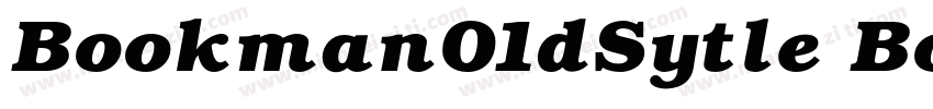 Bookman01dSytle Bold字体转换